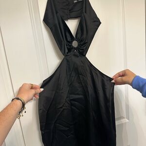 Zara Black Halter Dress